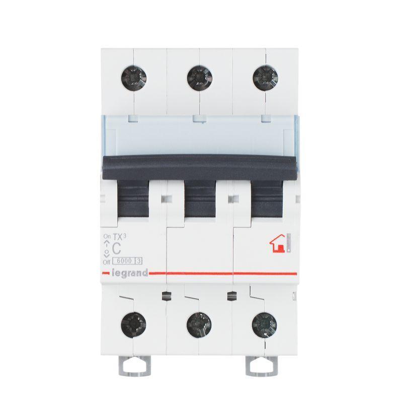 Выключатель автоматический модульный Legrand TX3 6000 3П 6А 6кА AC 404053