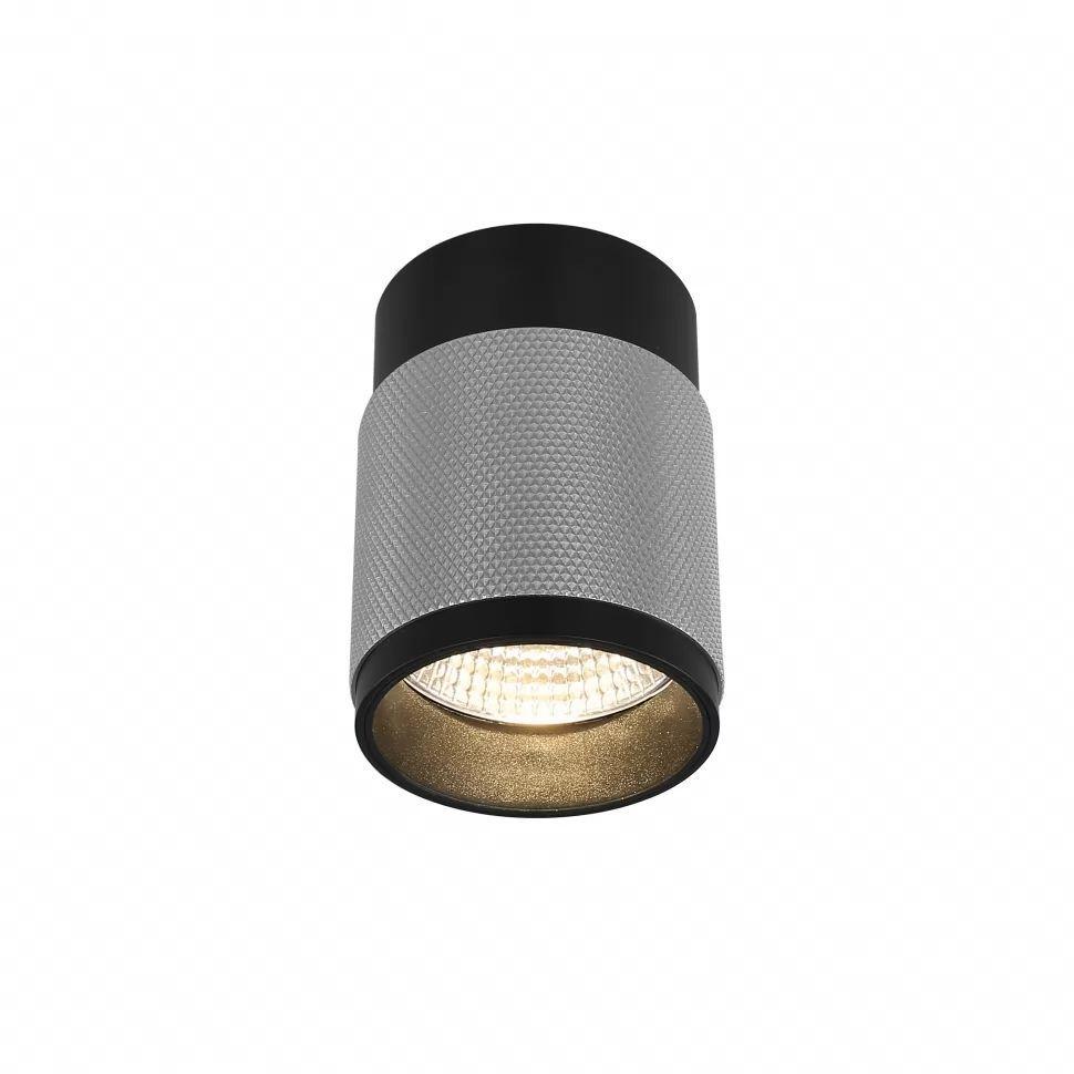 Потолочный светодиодный светильник iLedex Delta 1955-10W-3000K-36 BK+SL